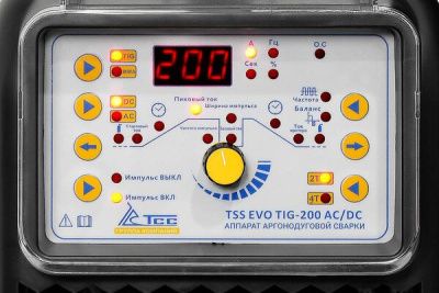 вид модели аппарат аргонодуговой сварки tss evo tig-200 ac/dc
