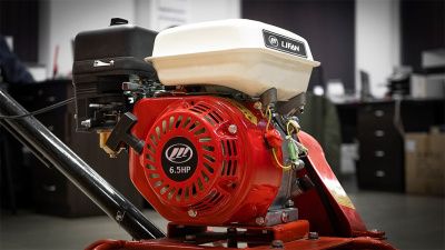 вид модели затирочная машина по бетону бензиновая hamer ptm900 с двигателем lifan