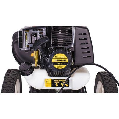 вид модели газонокосилка бензиновая champion lmh4412