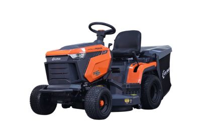вид модели газонокосилка бензиновая самоходная с сиденьем (райдер) eland lt-4384p