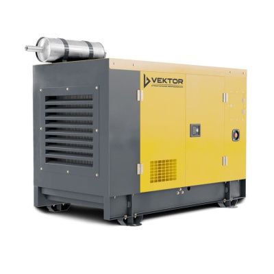 вид модели генератор дизельный vektor ad-50y-t400 в кожухе