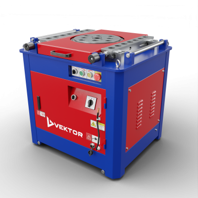 вид модели станок для гибки арматуры vektor gw52sa с доводчиком