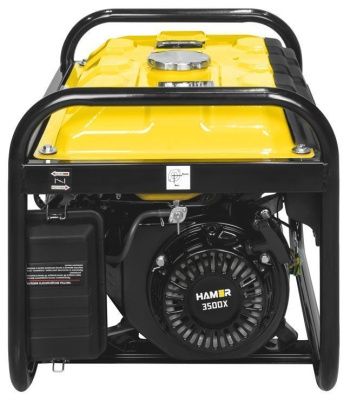 вид модели бензиновый генератор hamer 3500x (0574u) уценка