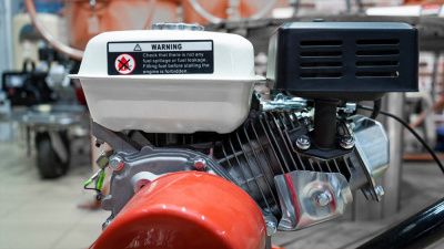 вид модели машина затирочная hamer ptm90 с двигателем loncin