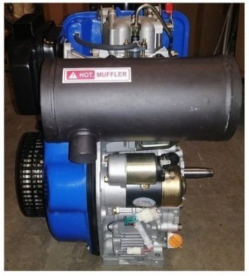 вид модели двигатель дизельный tss excalibur 192fa - t3 (вал конусный 26/73.2 / taper)