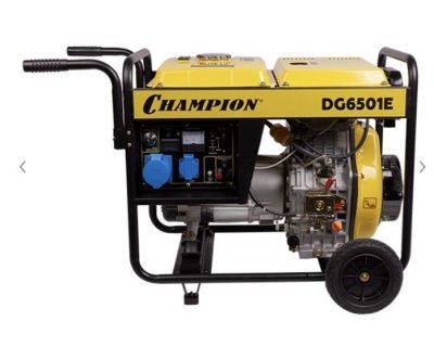 вид модели генератор дизельный champion dg6501e