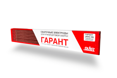 общий вид модели электроды оливер гарант-3,0 гост 9466, ту by 100172845.024-2019 (упак. 2,5кг)