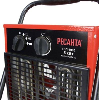 вид модели пушка тепловая электрическая тэп-5000 ресанта