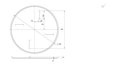 вид модели диск затирочный grost 780-3 мм 4 кр (хорс)
