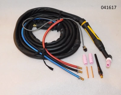 общий вид модели горелка сварочная tig  с жидкостным охлаждением wp-18 (4м)