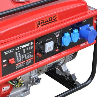 вид модели генератор бензиновый brado lt7000ев