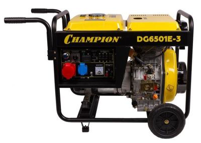 вид модели генератор дизельный champion dg6501e-3