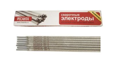 вид модели электрод для сварки ресанта мр-3 ф3,0, пачка 3 кг