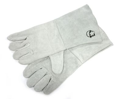 общий вид модели перчатки спилковые, длина 35 см, размер 14