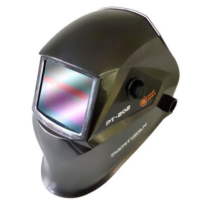 общий вид модели маска сварщика partisan pt-202, черная