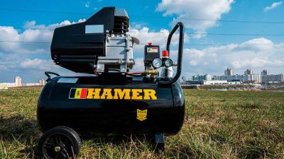 Компрессор HAMER AIR-2 (50L) вид модели компрессор hamer air-2 (50l)