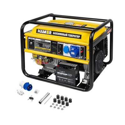 Бензиновый генератор HAMER 12000E вид модели бензиновый генератор hamer 12000e