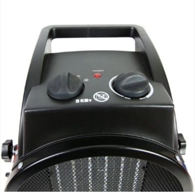 вид модели пушка тепловая электрическая тэпк-5000k (керам.нагревательный элемент,круглая) ресанта