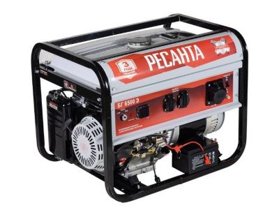 Генератор бензиновый Ресанта БГ 6500 Э