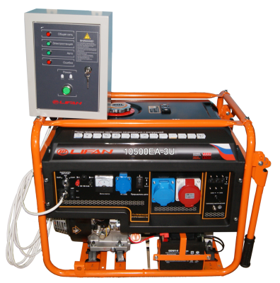 вид модели генератор бензиновый lifan 10500еа-3u