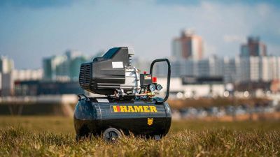 Компрессор HAMER AIR-2 (50L) вид модели компрессор hamer air-2 (50l)