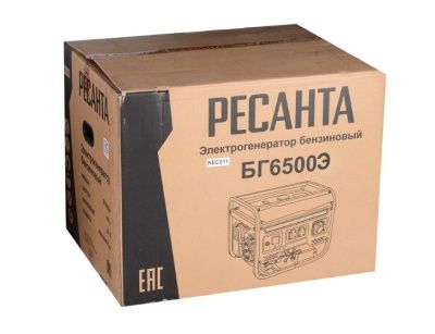 вид модели генератор бензиновый ресанта бг 6500 э